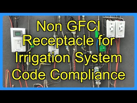Non GFCI Receptacle for Irrigation System Code Compliance