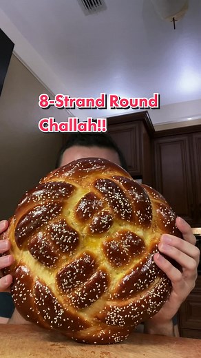 8-Strand Round Challah for Rosh Hashanah