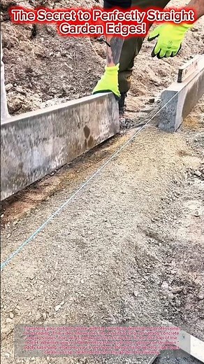 The Secret to Perfectly Straight Garden Edges! #landscaping