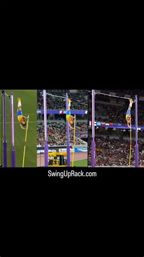 Advantage Athletics Inc. on Instagram: "Mondo' World Record 6.30m Pole Vault All of the photos taken at the same moment in time during his vault, all from different angles. It's interesting to see how the camera angle can change perspective. #polevault"