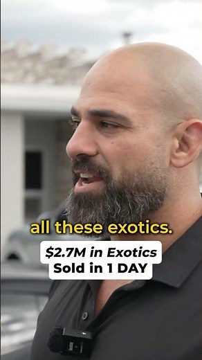 $2.7M in Exotics Sold in 1 DAY
