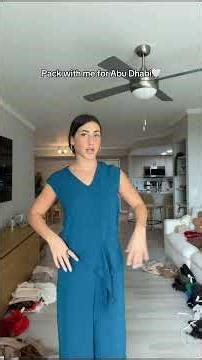 Pack with me for Abu Dhabi🤍 #shorts