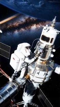 Astronaut Records UFO Near the Milky Way