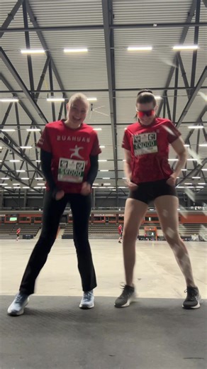 Uppvärmning inför Blodomloppet i Lidköping