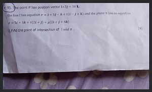 9). The point P has position vector \boldsymbol{i} 3 \boldsymbo... | Filo