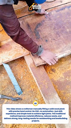 Perfect Wood Plank Fitting by Hand | Old-School Carpentry Precision