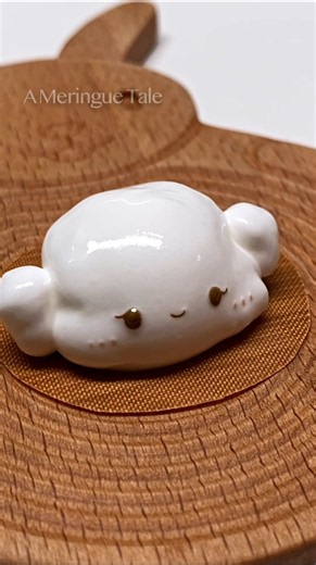 Make a sweet fluff ☁️ meringue cookie! 🍪☁️ #cookies #sugarart
