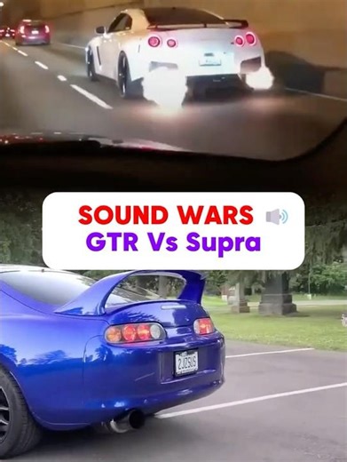 Supra Mk4 V's Nissan GT-R – Sound Wars 🔥 #jdm #battlemode #shorts
