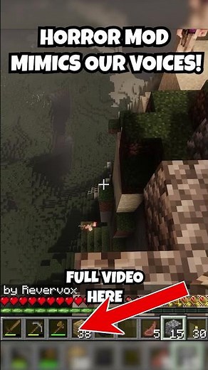Minecraft Horror Mod Mimics Voices - Revervox Horror Mod #minecraft #bestminecraftclips #funnyclips