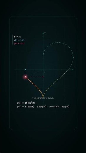The Math Behind a Perfect Heart ❤️📈 #shorts
