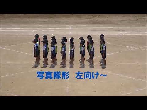 東陽中学校「集団行動」演技（練習） 動画