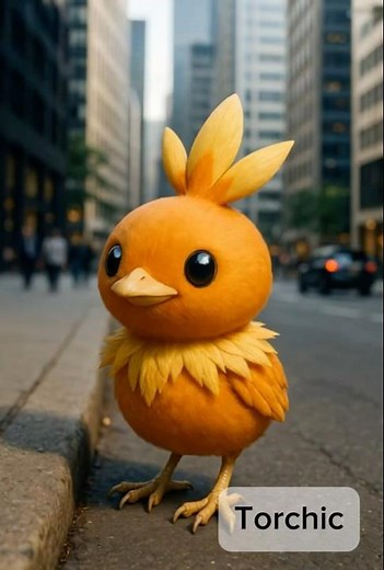 Torchic Evolution IRL #pokemon #pokémonevolutions #torchic #aiart #pokemonai #megaevolution #anime
