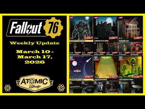 New Atomic Shop Weekly Update From March 10 To March 17, 2026 - Fallout 76 Atomic Shop Weekly Update