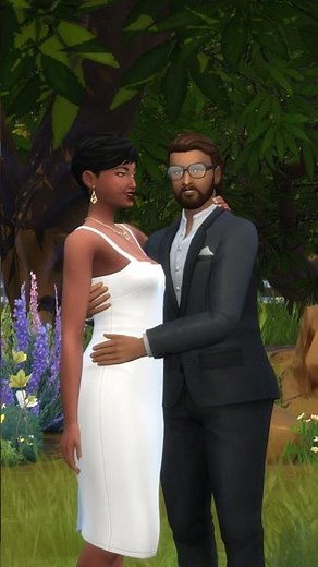 making a wedding photo pose for the Sims 4 (part 1 - couple photo)