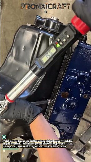 Perfect Torque Tightening with Digital Torque Wrench | Engine Assembly Done Right