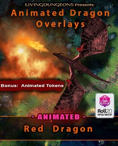 Animated Dragon Attack Overlays - Red Dragon (Roll20) - LivingDungeons | DriveThruRPG