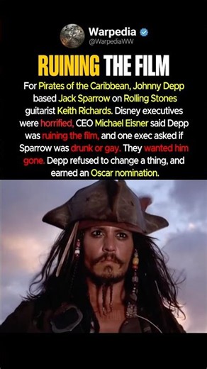 Disney Hated Johnny Depp's Jack Sparrow #shorts