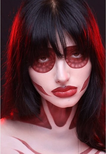 Female Titan Makeup Transformation | Attack on Titan
