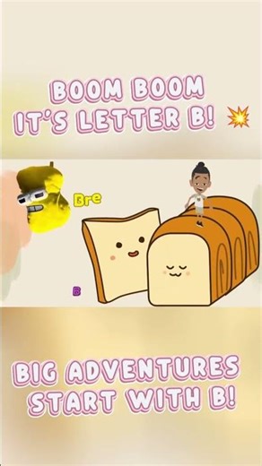 Boom Boom It’s Letter B! 🫧👶 Bag, Bread & More!