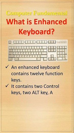 What is Enhanced Keyboard | Types of Keyboard | #youtubeshorts #shorts