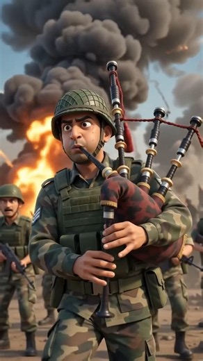 Bagpipe Motivated Soldiers During War 🇮🇳🎵 #shorts
