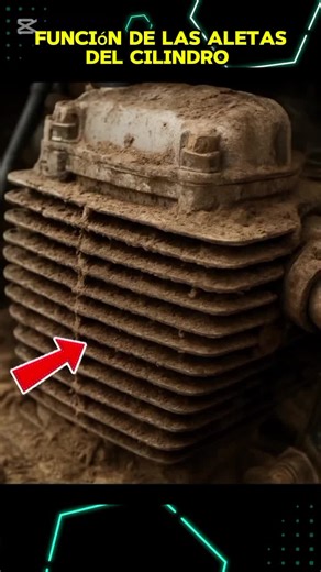 Función de las aletas del cilindro del motor