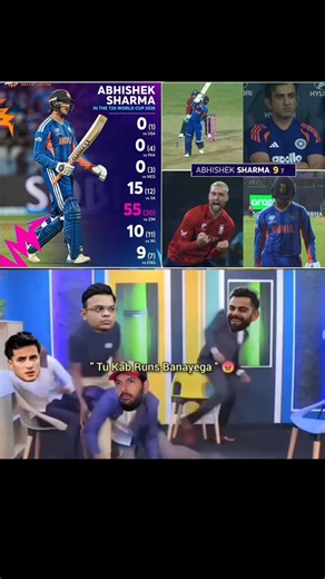 Yuvraj Singh Angry at Abhishek Sharma! 😱 "Tu Kab Runs Banayega?" #abhisheksharma #yuvrajsingh #t20wc