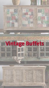 Vintage buffet to bring a sweet nostalgic sense to your space! #MidasFurniture | Midas Furniture