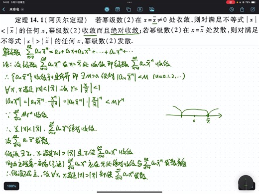 【数学分析】定理14.1阿贝尔定理