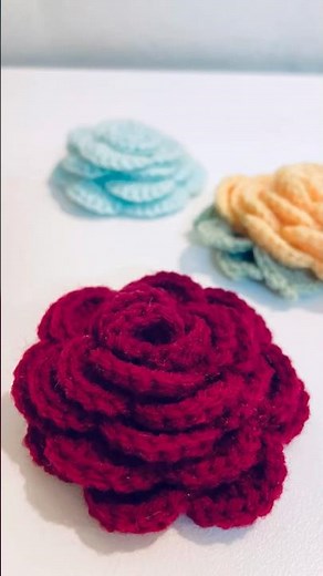 Crochet Roses 🌹| Crochet Flower Pattern for Beginners | Easy #CrochetRoses Pattern | Snuggy Loops