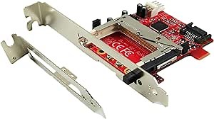 Ableconn ISAT123CF Compact Flash Bridge Board with PCIe Bracket - SATA CF Bridge Adapter