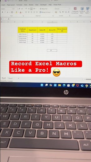 How to Record Excel Macros: Follow These Easy Steps! #excel #exceltutorial #excelshorts