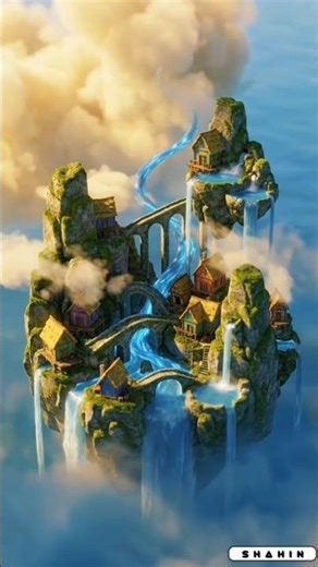 Magical Sky World ✨ | AI Cinematic Fantasy #shorts