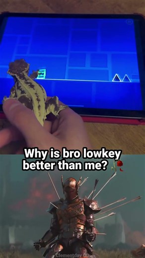 Gecko plays Geometry Dash 😭