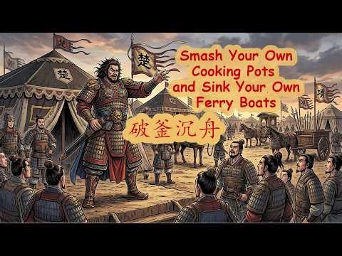 Smash Your Own Cooking Pots, Sink Your Own Ferry Boats - a historical set phrase in Chinese
