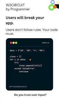 🐍 Filtering numeric values | Clean your data like a PRO! 🐍 #cleancode #pythontips #Coding #W3Circuit