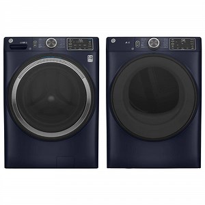 GE 4.8 cu. ft. Front Load Washer with UltraFresh Vent and 7.8 cu. ft. Dryer Set in Sapphire Blue - The Home Depot