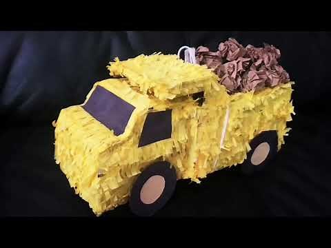 Easy homemade Birthday Pinata 🚚Truck Pinata🚛 DIY Piñata Birthday party ideas for boys