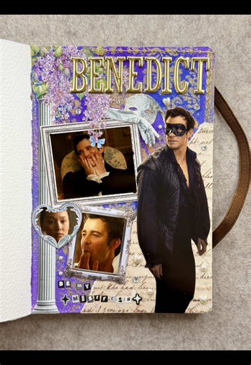 ASMR Journaling with Bridgerton Character Stickers