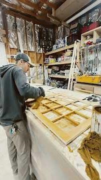 Making a shoji screen for a Japanese restaurant