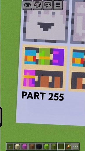 Satisfying Pixel Art in Minecraft ! making Chiseled Bookshelf (stage 4) Pixel Art #minecraftshorts