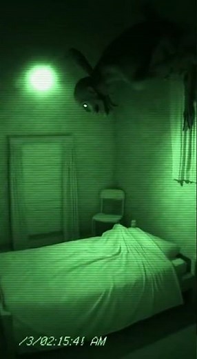Terrifying CCTV: Jinn Crawls From the Ceiling | Realistic Paranormal Night-Vision Footage #jinn