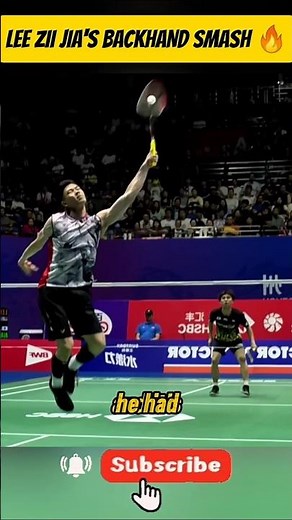Lee Zii Jia’s Backhand Smash 😱🔥 | Unbelievable Power Shot! #badminton #shorts