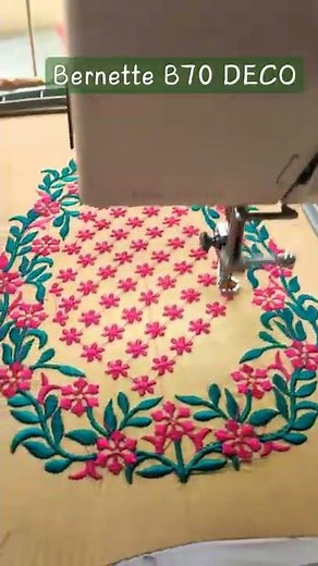Bernette B70 deco computer embroidery work