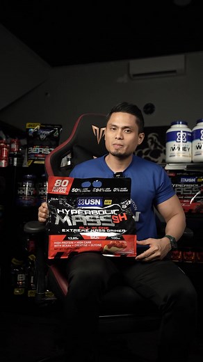 1.5K views · 235 reactions | NAK SADO TAK PERLU MAKAN BANYAK Cukup consume Hyperbolic Mass je dah ada 60g Protein per serving tau Pastikan yang berkualiti dengan Dee Supplement Tekan butang di bawah sekarang | DEE Supplement | Facebook