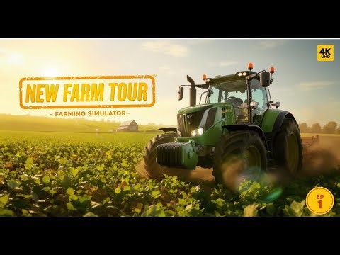 Farming simulator: tour of new farm | gameplay |4k uhd episode 1