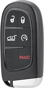 for Jeep Cherokee Replacement Remote Key Car Key Fob Fit for 2014 2015 2016 2017 2018 2019 Jeep Cherokee Keyless Entry Remote Fob GQ4-54T 68141580