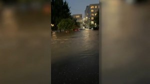 A flooding video taken in downtown Durham after severe storms move through the area has gone viral. Cyril and Dakota Jolly have lived in the Northwood Street Community for a decade, and shared the video to social media. "This was definitely the deepest we've gotten in a while. We were surprised by that. And the rain just wasn't letting up. So we knew it was just going to continue to get worse," Dakota said. Story link in comments. | ABC11 WTVD