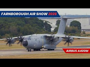 RAF Airbus A400M Atlas BLASTS OUT of Farnborough Airshow 2026! ZM413