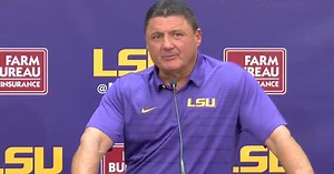 Orgeron weighs in on LSU band's "Neck" song